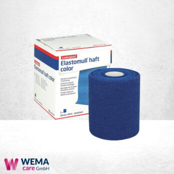 Elastomull haft color Fixierbinde, blau 20m