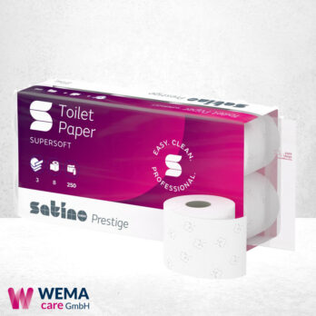 Satino Toilettenpapier 3 lagig weiß