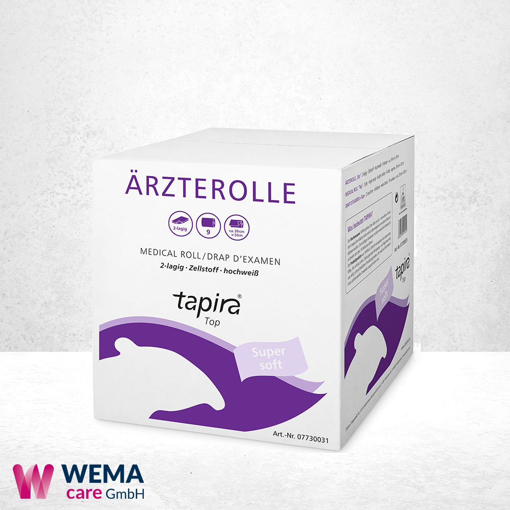 Liegenpapier Ärzterollen 50 m 9 Rollen 3 Tapira Liegenpapier Ärzterollen