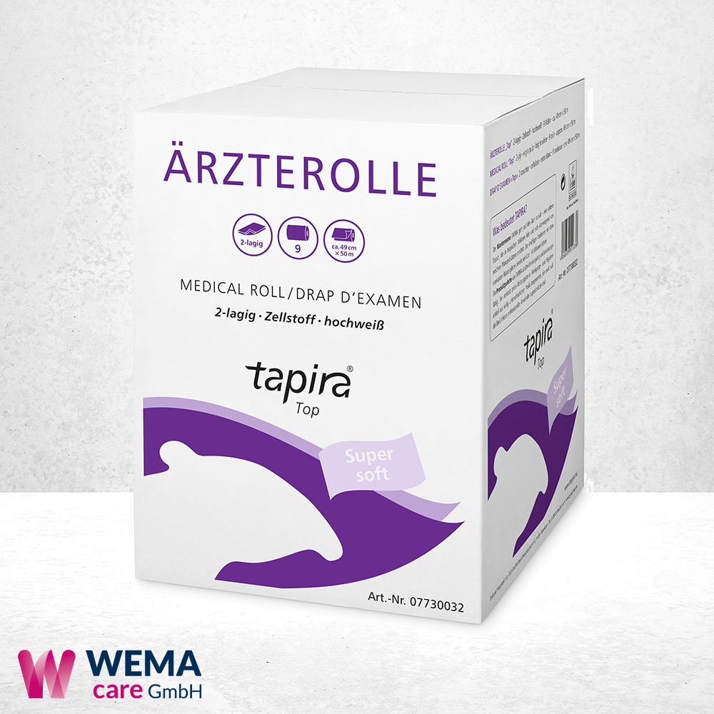 Liegenpapier Ärzterollen 50 m 9 Rollen 4 Tapira Liegenpapier Ärzterollen