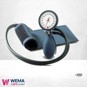 boso clinicus II Blutdruckmessgerät blau mit Klettenmanschette