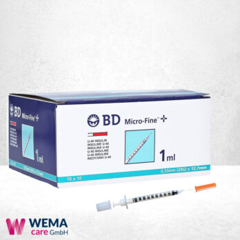 WEMA care GmbH - Medizinprodukte-Lieferant aus Bergisch Gladbach 21 BD Micro-Fine+ Insulinspritzen mit Kanüle 0,33×12,7 U40 1ml