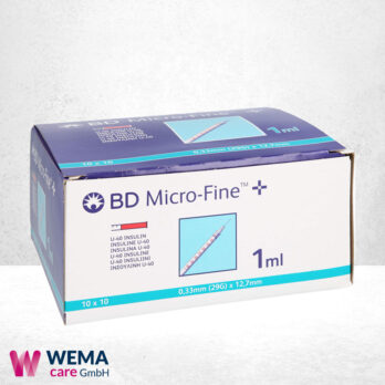 WEMA care GmbH - Medizinprodukte-Lieferant aus Bergisch Gladbach 15 BD Micro-Fine+ Insulinspritzen mit Kanüle 0,33×12,7 U100 1ml