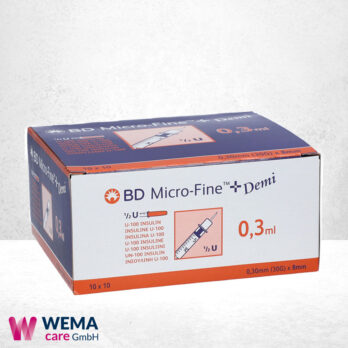 WEMA care GmbH - Medizinprodukte-Lieferant aus Bergisch Gladbach 17 BD Micro-Fine+ Insulinspritzen Demi mit Kanüle 0,30x8mm U100 0,3ml
