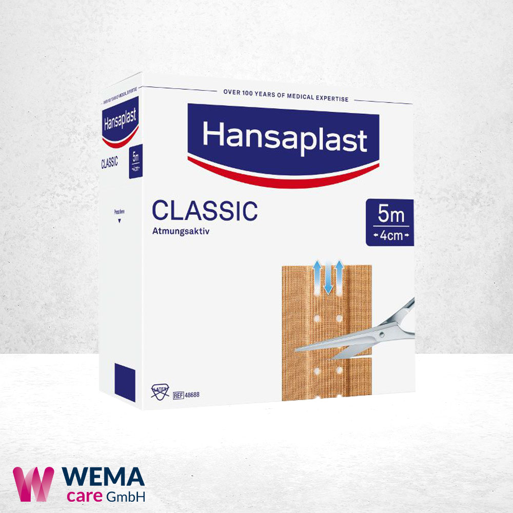 Hansaplast Classic Pflaster 5m Großpackungen 1 Hansaplast Classic Pflaser, 5 m Großpackung,