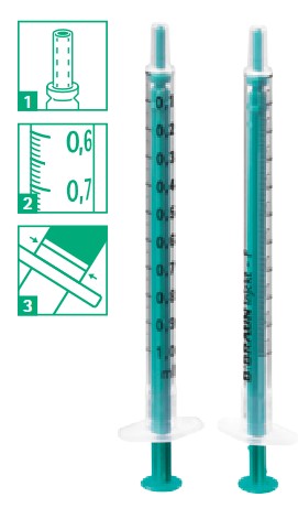 Injekt-F Feindosierungsspritzen, 1 ml, B.BRAUN 2 Injekt F1_einzeln