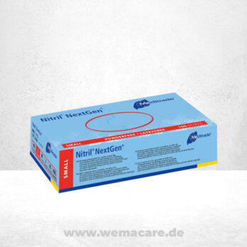 WEMA care GmbH - Medizinprodukte-Lieferant aus Bergisch Gladbach 25 Nitril NextGen, blau, latexfrei, puderfrei, unsteril