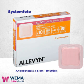 WEMA care GmbH - Medizinprodukte-Lieferant aus Bergisch Gladbach 27 Allevyn Gentle Border Lite steril Wundverband