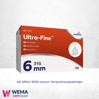 WEMA care GmbH - Medizinprodukte-Lieferant aus Bergisch Gladbach 33 embecta Ultra-Fine Pen-Nadeln 31G 6mm