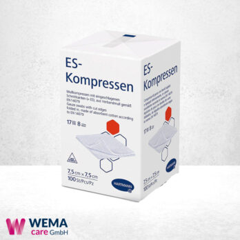 WEMA care GmbH - Medizinprodukte-Lieferant aus Bergisch Gladbach 15 ES-Kompressen 8-fach, unsteril