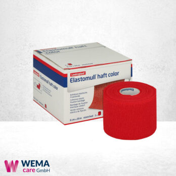 WEMA care GmbH - Medizinprodukte-Lieferant aus Bergisch Gladbach 15 Elastomull haft color Fixierbinde, rot 20m