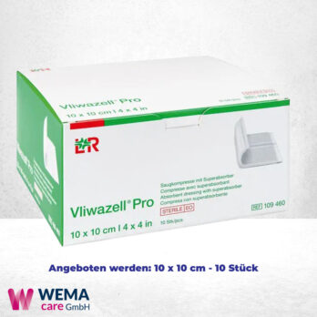 WEMA care GmbH - Medizinprodukte-Lieferant aus Bergisch Gladbach 17 Vliwazell PRO Saugkompressen steril